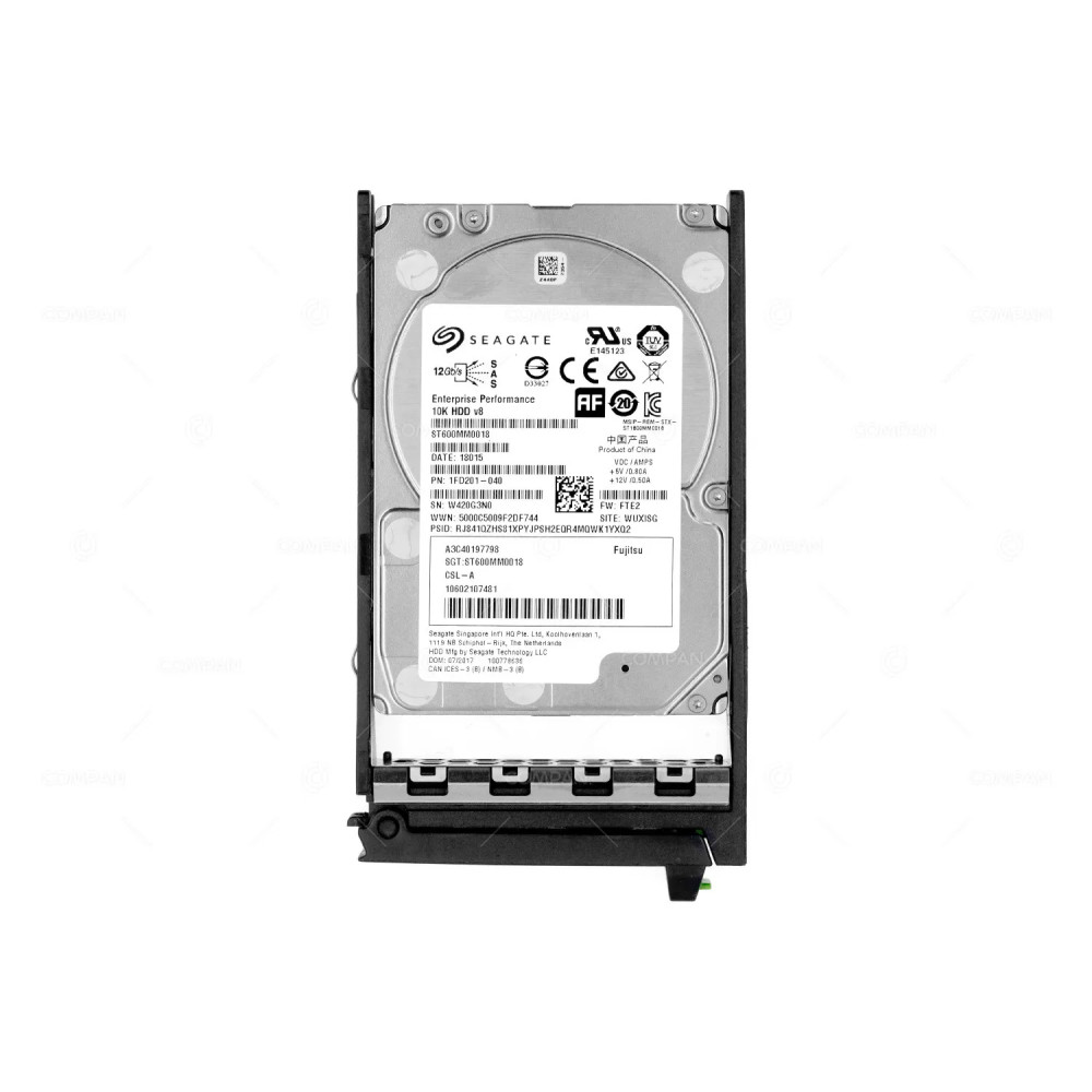 A3C40197798 FUJITSU HDD 600GB 10K SAS 12G 2.5" SFF FOR FUJITSU ETERNUS